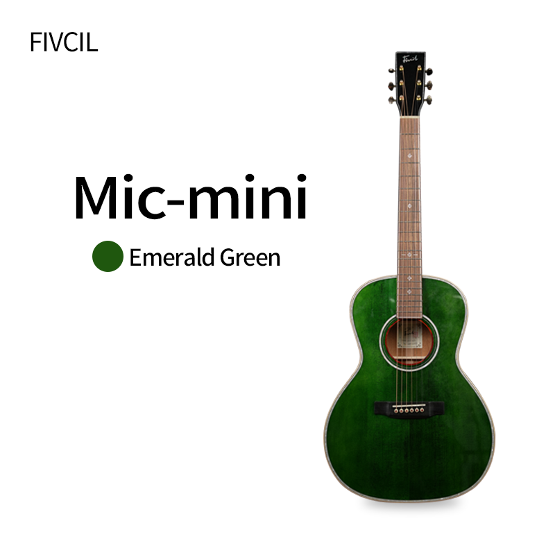 Fivcil-Mini-Emerald-Green-Parlor-Acoustic-Guitar