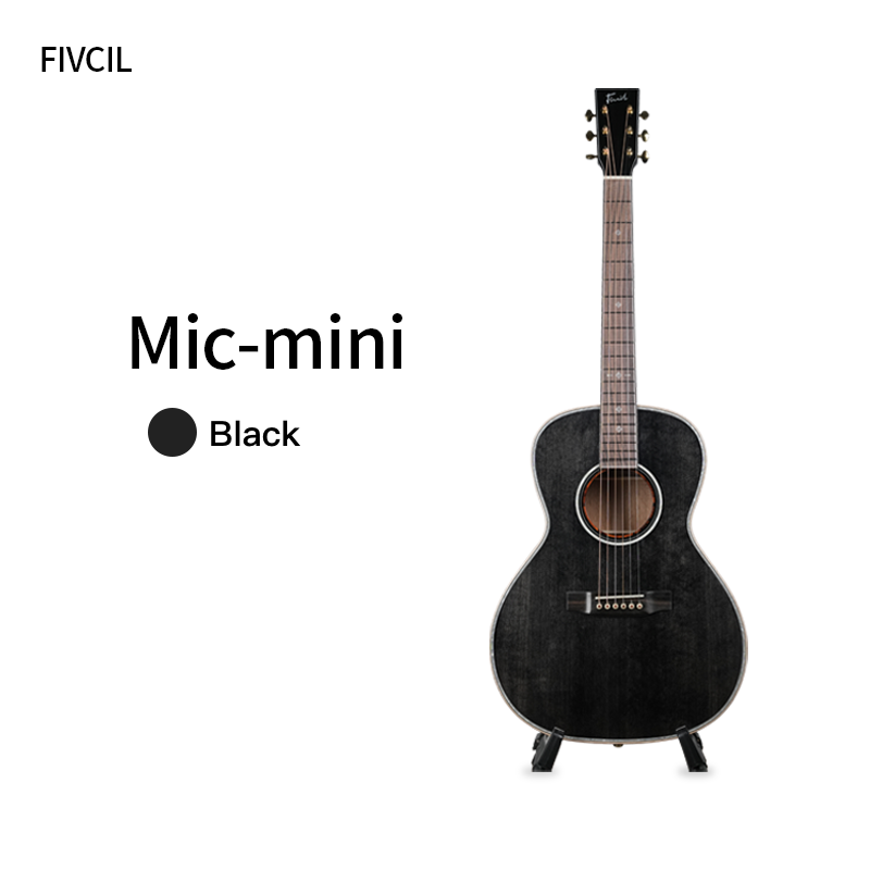 Fivcil-Mini-Black-Parlor-Guitar