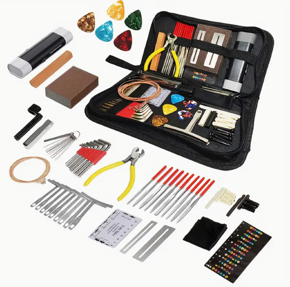 72 Pcs Professional Guitar Repairing Maintenance Tool Kit